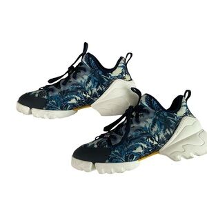 Christian Dior D-Connect Sneakers – Blue Toile de Jouy | Size 39 (Authentic)